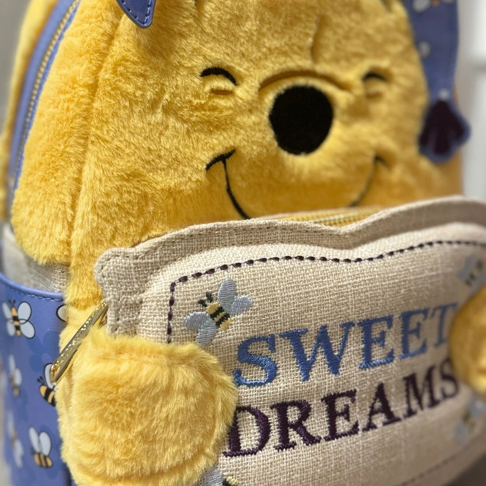 Loungefly Disney Winnie the Pooh Sweet Dreams Plush Mini Backpack NWT